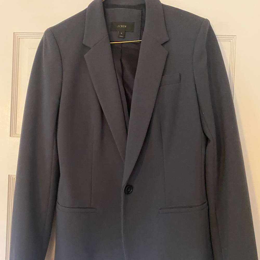 Jcrew navy/gray blazer